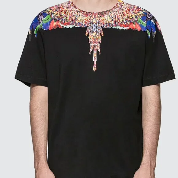 MARCELO BURLON WINGS BLACK T-SHIRT L - Picture 7 of 7